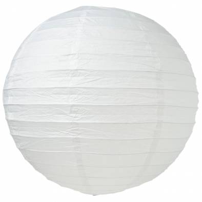 18" Round Paper Lantern (White)