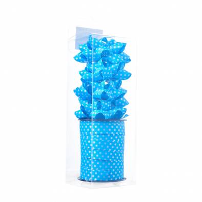 1cm Polka Dots Ribbon Set (Blue)