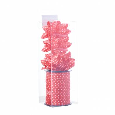 1cm Polka Dots Ribbon Set (Red)