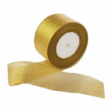 2 Inch Cloth Ribbon (Gold)