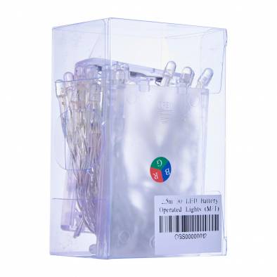 30 LED Battery Operated Fairy Lights (Mixed Color/Transparent Wire)