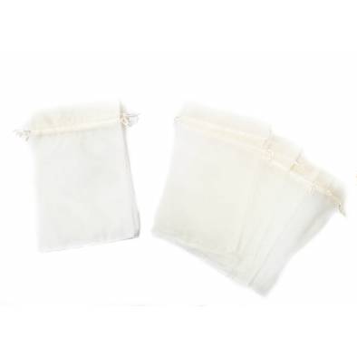 20cm x 28cm Organza Bag (Cream) (10pcs)
