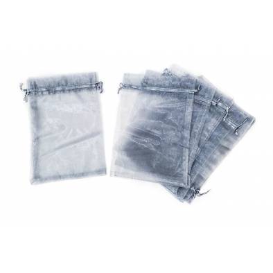 20cm x 28cm Organza Bag (Grey) (10pcs)