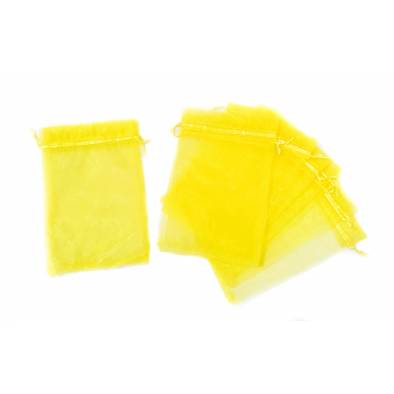 20cm x 28cm Organza Bag (Yellow) (10pcs)