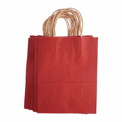 21x27x11cm Kraft Paper Bag (Red)