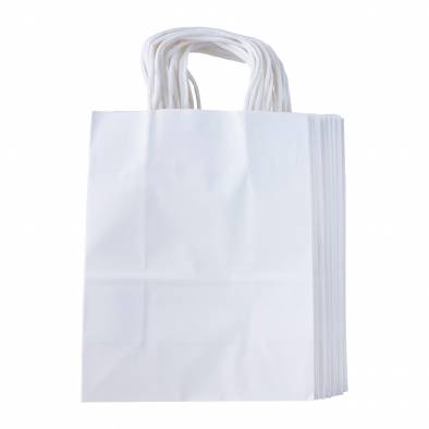21x27x11cm Kraft Paper Bag (White)