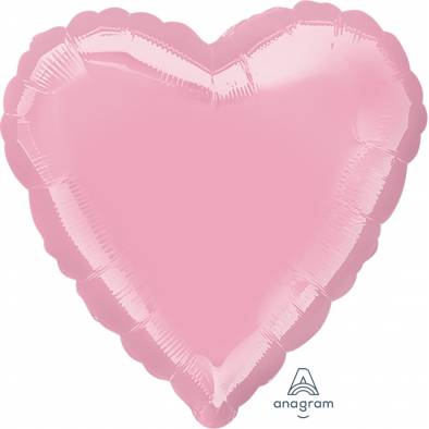 S15 17inch Iridescent Pearl Pink Heart A22452 Foil Balloon