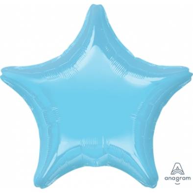 S15 I.P Lite Blue Star A22474 Foil Balloon