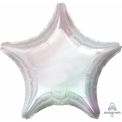 Silver Iridescent Star A25052 Foil Balloon