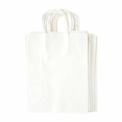 25x32x11cm Kraft Paper Bag (White)