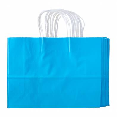 32x25x11cm Kraft Paper Bag (Blue)