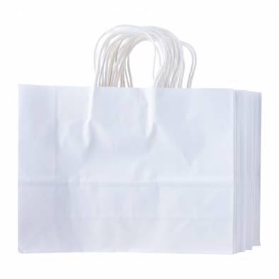 32x25x11cm Kraft Paper Bag (White)