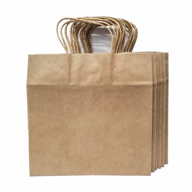 28x28x22cm Kraft Paper Bag (Brown) (12pcs)