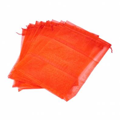 28cm x 40cm Organza Bag (Red) (10pcs)