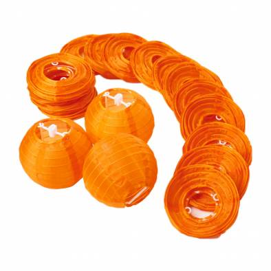 3.5" Paper Lantern (Orange) (20pcs)