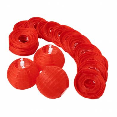 3.5" Paper Lantern (Red) (20pcs)