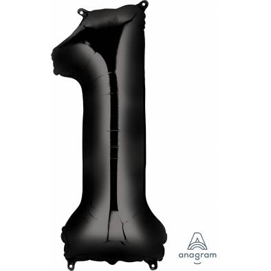 Metallic Foil Number 1 A30140 (Black)