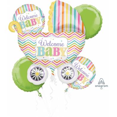 P75 Welcome Baby A30917 Bouquet Foil Balloon