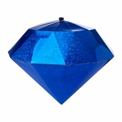 30cm Shiny Paper Diamond (Blue)