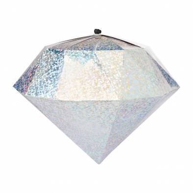 30cm Shiny Paper Diamond (Silver)