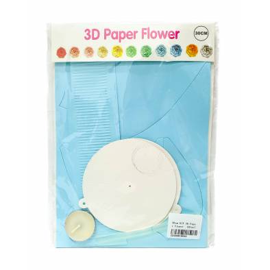 30cm DIY 3D Paper Flower  (Blue)