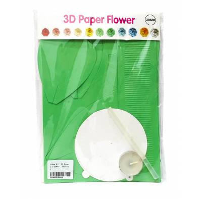 30cm DIY 3D Paper Flower  (Green)