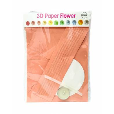 30cm DIY 3D Paper Flower  (Peach)