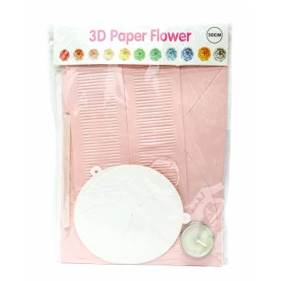 30cm DIY 3D Paper Flower  (Pink)