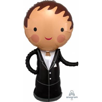 P35 Wedding Groom A31237 Foil Balloon