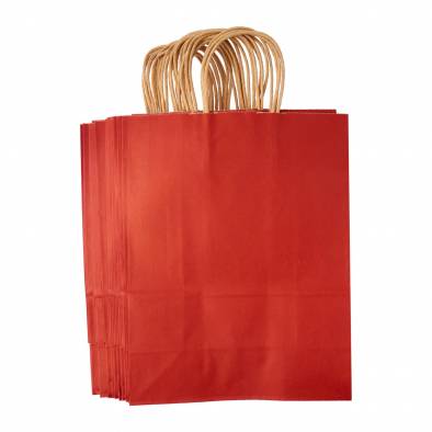 25x32x11cm Kraft Paper Bag (Red)
