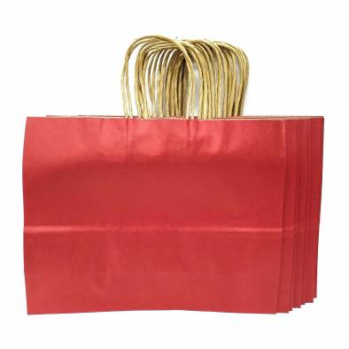 32x25x11.5cm Kraft Paper Bag (Red) (12pcs)