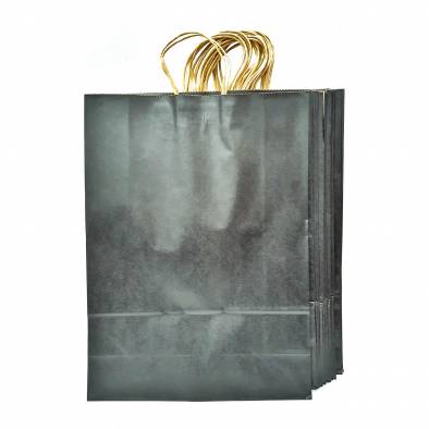 32x41x12cm Kraft Paper Bag (Black) (12pcs)