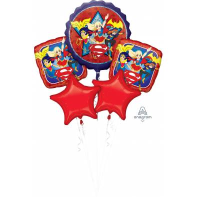 P75 DC Super Hero Girls A33227 Bouquet Foil Balloon
