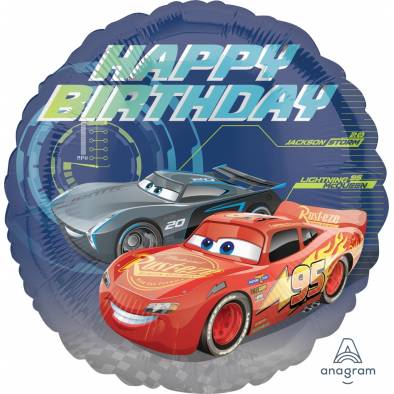 S60 Cars Birthday A35366 Foil Balloon