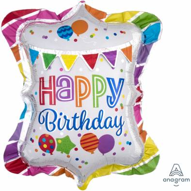 P70 Bright Birthday A35390 Foil Balloon