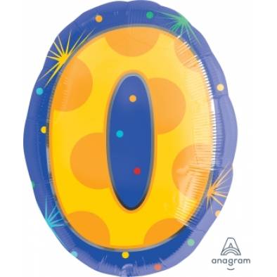 S60 Number 0 A35759 Foil Balloon