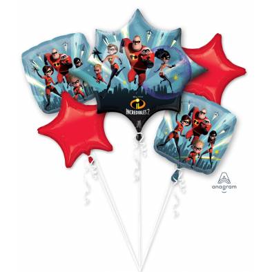 Incredibles 2 A37135 Bouquet Foil Balloon