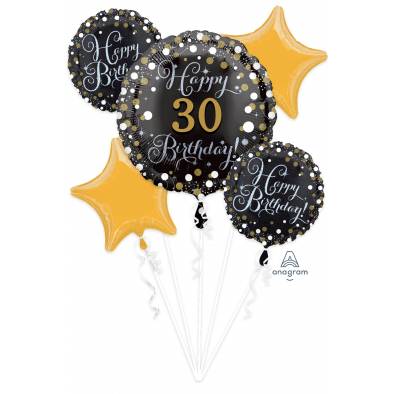 P90 Sparkling Personalize Birthday A37157 Bouquet Foil Balloon