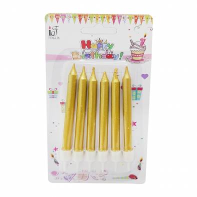 3inch Solid Gold Candles (6pcs)