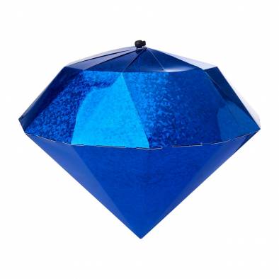 40cm Shiny Paper Diamond (Blue)