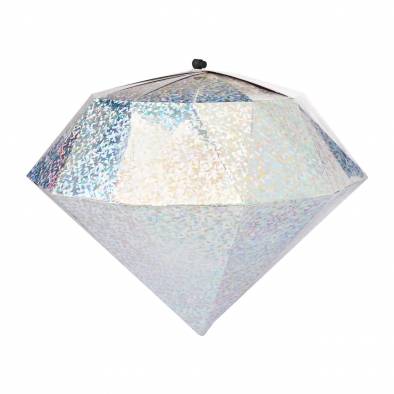40cm Shiny Paper Diamond (Silver)