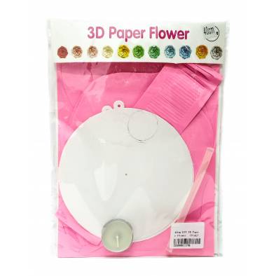 40cm DIY 3D Paper Flower  (Pink)