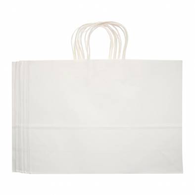 42x31x13cm Kraft Paper Bag (White)