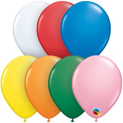 5inch Q43568 Round Latex Balloons (Standard AST) (100pcs)