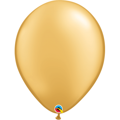 16inch Q43868 Round Latex Balloons (Gold) (5pcs)