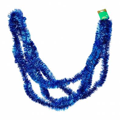 5cm Shiny Tinsel (Blue)