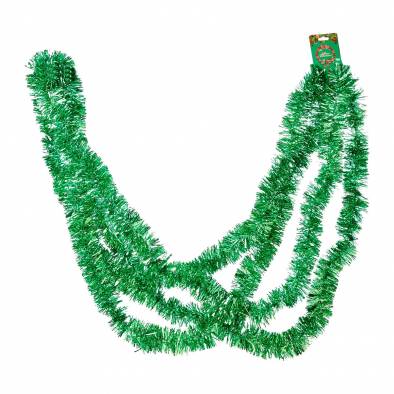 5cm Shiny Tinsel (Green)
