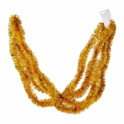 5cm Shiny Tinsel (Gold)