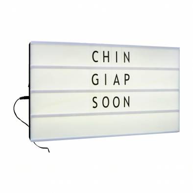 50x29cm LED Light Box with Letters
