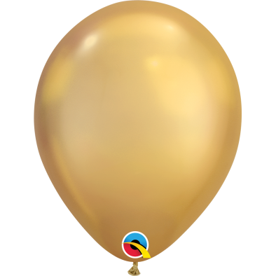 11" Q58271 Round Latex Balloons (Chrome Gold) (5pcs)